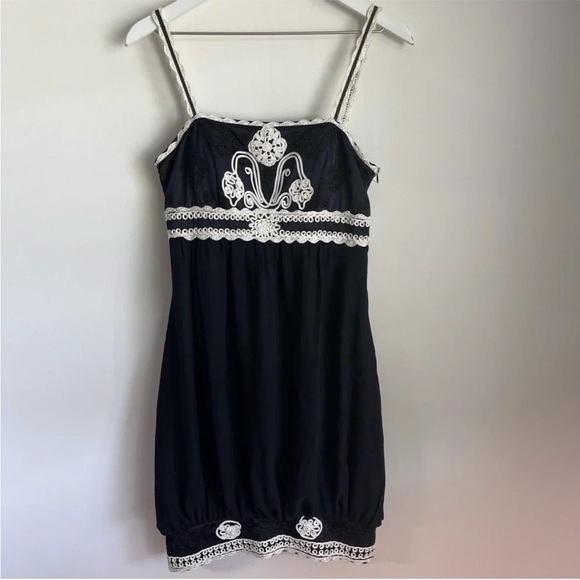 Sue Wong 100% silk Y2K whimsigoth witchy embroidered sun dress - Picture 2 of 8